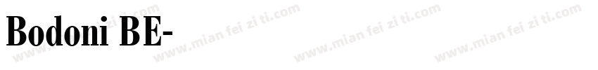 Bodoni BE字体转换